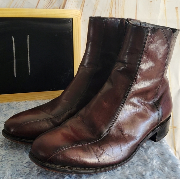 Florsheim Other - Florsheim Leather Zip Up Boots Size 11